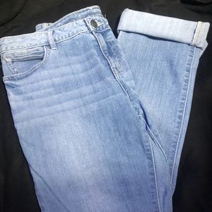 Women’s Simply Vera Vera Wang Roll Cuff Capri Jeans